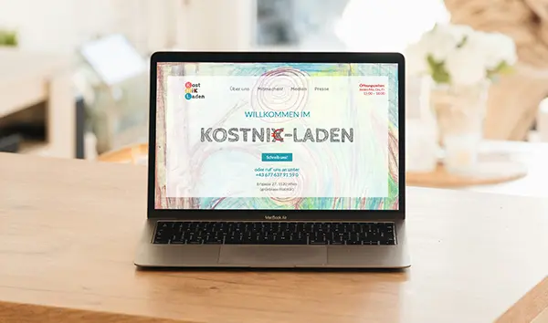 sarin.at Kostnixladen Teaserbild